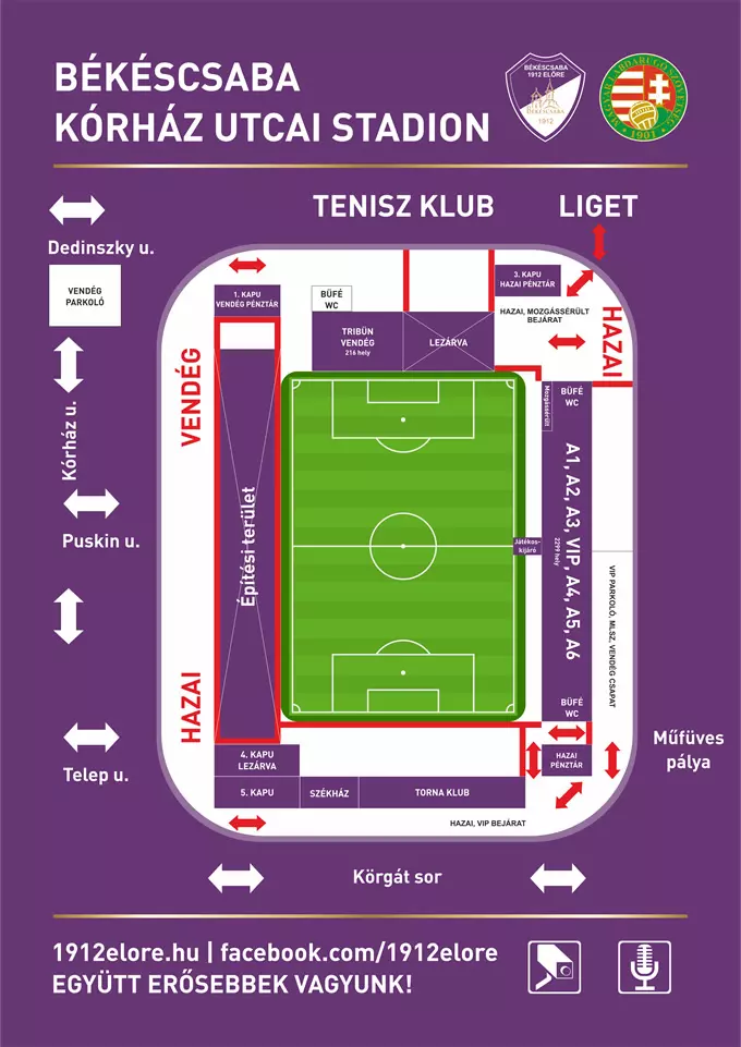 Békéscsaba korház utcai stadion 1